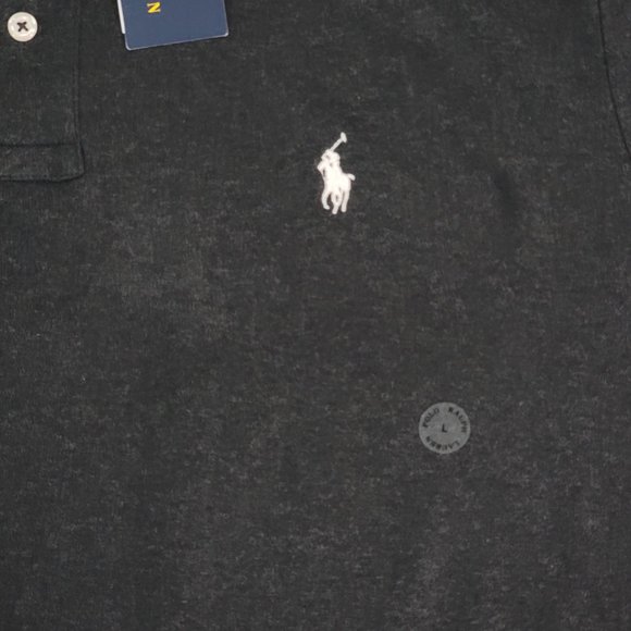 Polo Ralph Lauren Mens Black Cotton Short Sleeves Sz L/G - Picture 3 of 5